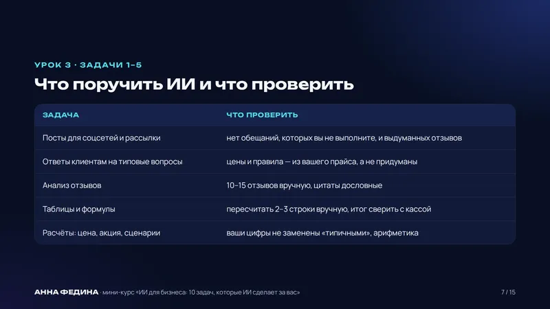 Слайд из курса