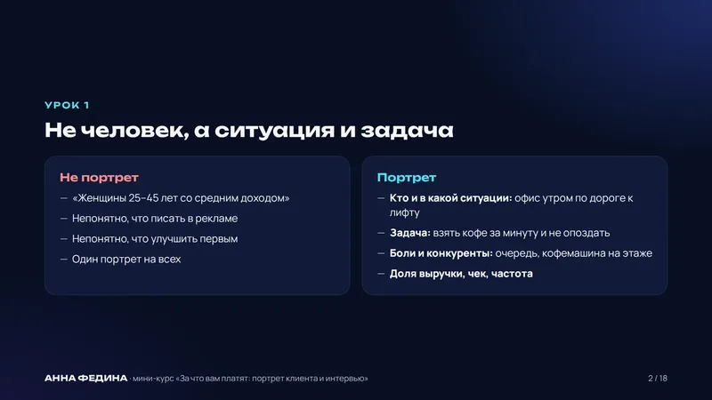 Слайд из курса