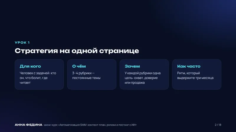 Слайд из курса